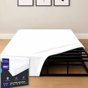 Degrees of Comfort Full Size Box Spring Encasement with Zipper - Bed Proof Dust Waterproof Six-Sided Cover, 8-11 Depth