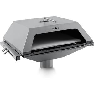 Wood Fired Pizza Oven Attachment for Traeger, Pit Boss, Camp Chef, Green Mountain/GMG, Rec-Tec, Z Grills, Smokin Brothers Pellet Grills, Converts Pellet Grills Smoker to Outdoor Pizza Maker Accessory