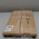 Ebony Wood Whole Wood Chopping Board Reversible Rectangular Thick Kitchen Cutting Board with Aluminum Alloy Handle and Juice Groove 15.74x11.81x1.18inch