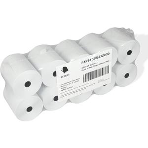 Gorilla Supply 55gsm 3 1/8 x 230 Thermal Paper Receipt Roll Clover Station Solo Duo TM-T88 T20 T90 Bixolon SRP-350 370, 3.125 x 230 ft Cash Register Paper, BPA Free, 10 Rolls