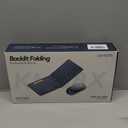 Foldable Keyboard and Mouse, Samsers KM08X Folding Bluetooth Keyboard Mouse Combo with Backlight, 2.4G + BT5.0 x 2, Full-Size Travel Keyboard & Portable Wireless Mouse for Windows iOS Mac OS Android (Graphite - Backlit)