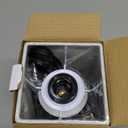 Small Table Lamp for Bedroom - Bedside Lamps for Nightstand, Minimalist Night Stand Light Lamp with Square Fabric Shade, Desk Reading Lamp for Kids Room Living Room Office Dorm (12.8in, Cream & Black)