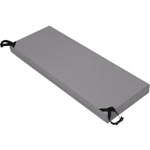 Easy-Going 48x18x3 inch Waterproof Outdoor Couch Bench Cushion Covers Only Replacement Non-Slip Patio Seat Cushion Slipcover with Zipper and Adjustable Straps Gray