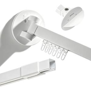 White Adjustable Shower Curtain Rod 35-62 Inch,180° Rotatable Ends, Aluminum Shower Curtain Pole for Living Room, Bedroom, Bathtub, Stall