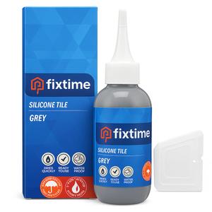 Silicone Tile Repair Kit  Premixed Fast-Drying Gray Caulk, Filler, and Sealer for Cracked Bathroom, Kitchen, and Floor Tiles (225g / 8 oz)