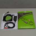 LiNKFOR 192kHz DAC Converter Digital to Analog Converter Digital Optical SPDIF Toslink to Analog Stereo Audio RCA L/R Audio Adapter with Optical Cable for HDTV Blu Ray DVD Amps (RCA Male)