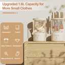 Portable Mini Washing Machine, Underwear Washing Machine Small Clothes Washer Makeup Brush Cleaner (Cream)