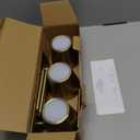 UME 3 Pack Cordless Table Lamp, Battery Operated Lamp - Portable Waterproof Rechargeable Table Lamp w/ 3 Color Temps & Stepless Dimming for Dinner, Desk, Cafe, Outdoor (Brushed Gold)