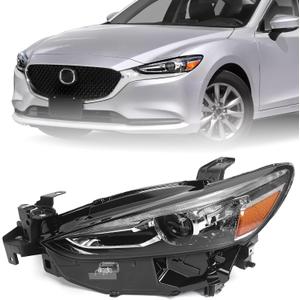 Huray LED Headlight Assembly for Mazda 6 2018 2019 2020 2021 LH Projector Headlamp w/o AFS w/LED DRL OE Factory Replacement for MA2502152 Left Driver Side