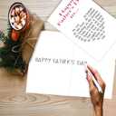 2 x OJsensai Happy Fathers Day Card for Husband, Funny Fathers Day Gift from Wife, Sweet Fathers Day Card for Boyfriend, Unique Gift Idea for Him, Love Card