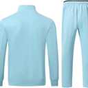 yuyangdpb Men's Tracksuits 2 Piece Outfits Full Zip Sports Sweatsuit Jogging Suits (Blue, XXL)