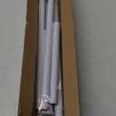 Spring Tension Curtain Rod 32-76 inch, Adjustable Expandable Tension Curtain Rod No Drilling, Tension rods for Window Doorway Kitchen Curtain, White