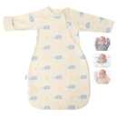 Premium Soft Cotton Transitional Baby Swaddling Sack with Arms Up & Sleeves 6-12 Months, Mitten Cuffs, 2-Way Zipper, Sleeping Sacks for Newborns - Calms Startle Reflex, Boys & Girls Sleep Bag