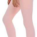 THE GYM PEOPLE Girls Workout Leggings Kids High Waist Stretch Athletic Dance Yoga Pants with Pockets (Pink, XL)
