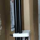 KAMANINA 1 Inch Double Curtain Rod 72 to 144 Inches (6-12 Feet), Black Curtain Rods for Windows 66 to 120, Heavy Duty Telescoping Drapery Rods with Twisted Cage Finials, Fewer Rods, Faster Setup