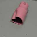 2.5" to 2.8" Car Exhaust Tip, 2.5" Inlet 2.8" Outlet 5.39" Long Stainless Steel Heart-Shaped Surface Polished Exhaust Tailpipe Tip, Rolled Edge Bolt on Diesel Pipe, Universal Fit (Pink)