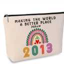 ancpeany 13 Year Old Girl Gift Ideas, 2026 Gifts for 13 Year Old Girl, 13th Birthday Decorations for Girls, 13th Birthday Gifts for Girls, 2013 Birthday Gift Makeup Bag, Christmas Cosmetic Pouch