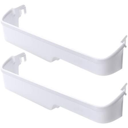 Sikawai 2 Pack 240337901 Refrigerator Door Bin Shelf Rack Replacement Parts Compatible With Frigi-daire Ken-more Door Retainer Rack Replaces AP2115858, 240337904, 240337905