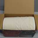 Christmas Tree Collar, Knit White Rustic Farmhouse Christmas Tree Skirt,Adjusted Christmas Tree Base Cover for Artificial Trees for 6ft 6.5 ft 7ft 7.5ft Tree