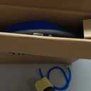 kisnbld Half Balance Ball Trainer, Inflatable 19/23 Inch Half Exercise Ball with Resistance Bands and Pilates Ball, Non-Slip 660lbs Capacity Yoga Ball for Home Gym Full Body Workouts (Blue)