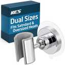 KES Universal Fit Shower Head Holder Adhesive for All Sizes Handheld Shower Head, Adjustable Shower Holder Head Wall Mount, Solid Metal Shower Wand Holder, Chrome C208DF-CH