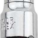 Bit Socket Adapter Set,5Pcs Square Hole to Hex Converter 1/4 to 6.3mm 3/8 to 8mm 3/8 to 10mm 1/2 to 8mm 1/2 to 10mm,Impact Coupler Adapter,Hex Power Bit,Holder for Impact Ratchet Wrench,Screwdriver