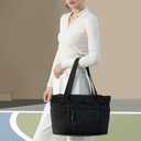 befen Laptop Tote Bag for Women Work, Travel Tote Bags Nurse Puffer Quilted Handbags, Lightweight Waterproof Beach Purse