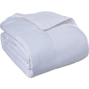Cottonpure 100% Sustainable Cotton Filled Blanket, Full/Queen, White