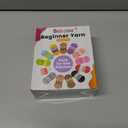 Beginners Crochet Yarn Set - 3x50g Snowy White, Chunky Thick Bulky Cotton Soft for Easy Stitches, Knitting & Crocheting