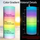 Glow Gradient in the Dark 1.75mm Rainbow Candy PLA Filament, Luminous Rainbow Vibrant Bright 3D Printer Filament, 1kg (2.2lbs) Spool 3D Printing PLA Filament Rod