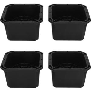4PCS Rubber Chair Risers, Heavy Duty Furniture Riser Blocks, Stable Support Suitable for Beds, Tables, Cabinets, Sofas, Couches (Style 2)