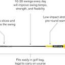 SKLZ Gold Flex Golf Swing Trainer and Warm-Up Stick - Essential Golf Accessories for Golfers, 40” Golf Equipment for Distance, Balance Building, Power & Grip Training, Portable & Course-Legal