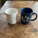 14oz White Mug, 14oz Blue Floral Mug, Dishwasher Safe,