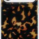 SCORPIFY for iPhone 17 Pro Case [Compatible with MagSafe] with Dark Brown Tortoise Shell Design, Cute Brown Magnetic Phone Cover for Women Girls, Slim Shockproof Bumper