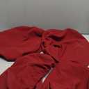 BUYUE 4 Pcs Bar Stool Covers, Luxury Fabric Dia.14-16" Round Stretchy Crease-Resistant Washable Jacquard Dustproof Stool Seat Slipcover, M-Burgundy-Set of 4