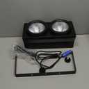 COB Par Lights for Stage 2-Eyes LED Blinder Fresnel Flash Strobe Wash DJ Lights DMX Sound Activated 2x100W Cool&Warm White 3500K-7500K Audience Lighting for Church Party Wedding