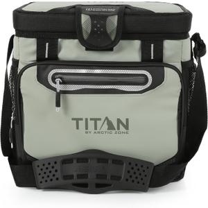Titan by Arctic Zone Deep Freeze Cooler - Zipperless Hardbody Cooler - Deep Freeze Insulation, HardBody Liner, and SmartShelf, 16 Can