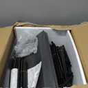 HOOBRO 8 Tiers Vertical Shoe Rack, Wooden Shoe Storage Organizer with Hooks, Narrow Shoe Tower for 8 Pairs, Space Saving, for Entryway, Living Room, Bedroom, Rustic Brown BF07XJ01G1