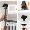 Extra Tall Cate Gate for Doorway: Pressure Mount 74.8"-90.5" Tall Cat Gate for Pets in Extra 30.3"-47.2" Width No Wall Drilling No Toddler for Indoor Stairs Hallway Room Safety Barrier