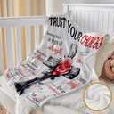 Get Well Gifts for Women, Extra Large Inspirational Gifts Trust Your Choices Blanket, Supportive Plush Throw with Rose & Elegant Motif, Spiritual Self Care Package for Mom Sister Friend, 50"x70" (White)