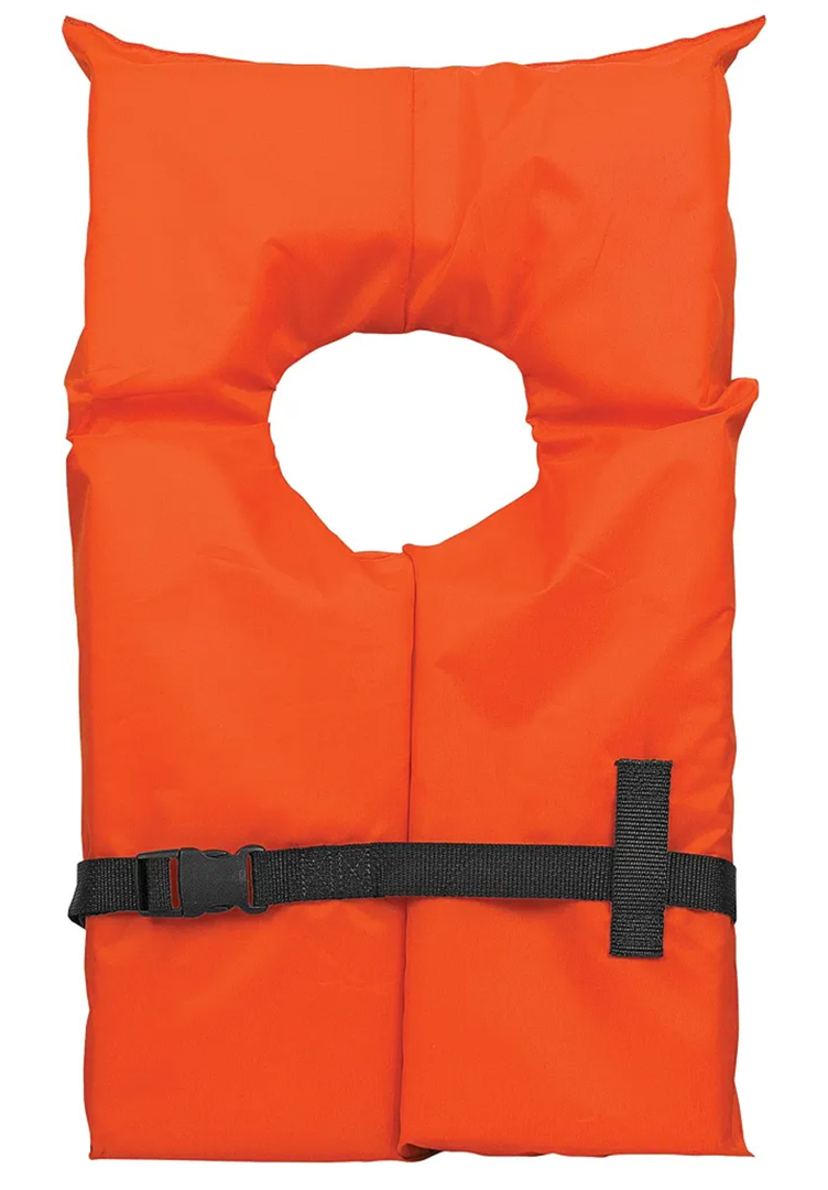 Airhead Adult Type II Keyhole Life Jacket, Multiple Colors and Sizes, Coast Guard Approved