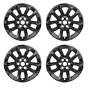 Glossy Black Wheel Skins Compatible with Chevy Traverse 2018-2023 18-inch Wheel Covers ；Set of 4 Pcs