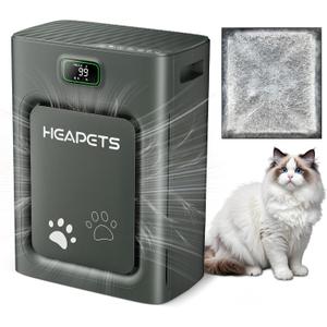 Pet Air Purifier for Home Large Room 2500 sq ft,H13 HEPA Washable Double-Sided Filter,Air Cleaner for Pet Hair Dander Odor Allergies Pollutant Smoke Dust,PM2.5 Air Quality Monitor,Auto Mode,P358 Black