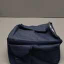 Large Insulated Lunch Bag for Women Men, Insulated Lunch Tote Bag with Adjustable Shoulder Strap, Dual Compartment Lunchbox, Reusable Lunch Cooler Bag for Work, Picnic (Navy Blue)