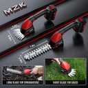 MZK 20V 2-in-1 Pole Hedge Trimmer & Grass Shear, 6-Foot Reach