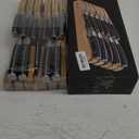 RAXCO Drawer Knife Set,13-Piece Stainless Steel Kitchen Knifes With Built-in Sharpener (Silver&Black)