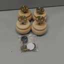 2 Inch Wooden Furniture Legs, Solid Wood Unpainted Replacement Furniture Legs, Ottoman/Loveseat Replacement Legs, Cabinet Legs/Desk/Sofa/Bookcase Round Bun Feet Set of 4 (2 Inch)