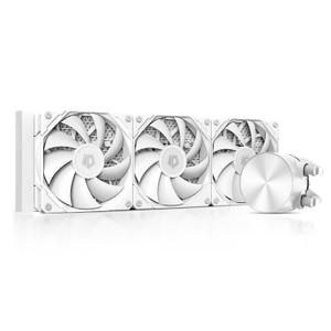 ID-COOLING FX360 PRO White Liquid CPU Cooler for Desktop - 360mm AIO Cooler, 3 x 120mm High-efficient Fans, Special CD Pattern Pump Header, Intel & AMD Compatible