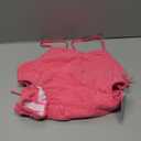 LIZENS Girls One Piece Swimwear Cut Out Floral Print 2-12Years Bow Beach Bathing Swimsuit（BDG7113, 10-12T Pink)