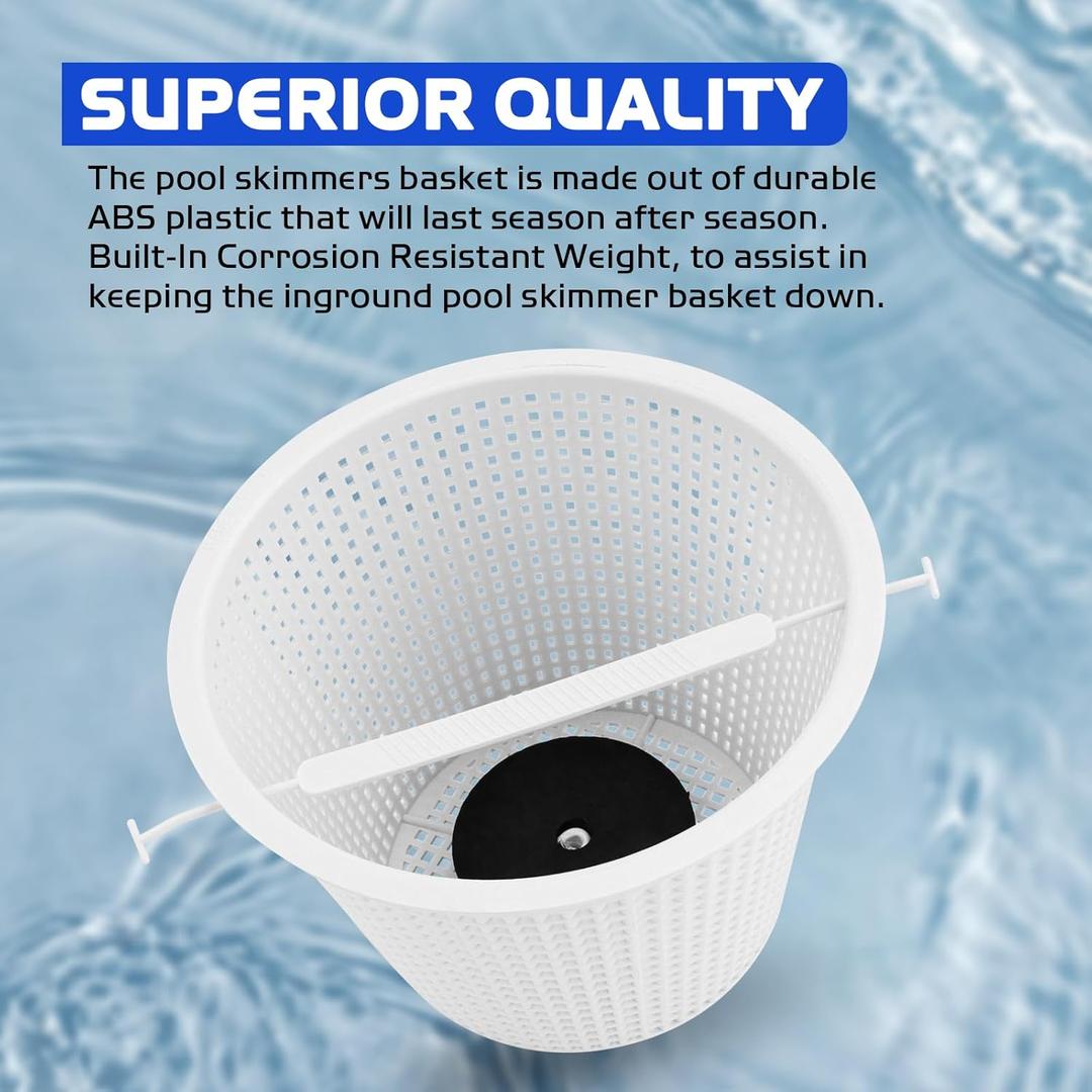 Skimmer Basket for Inground Pools Compatible with Hayward B-152 Skimmer Basket, Swimming Pool Filter Basket Replacement for Hayward SPX1082CA, SP1082, SP1083, SP1084, SP1085,
